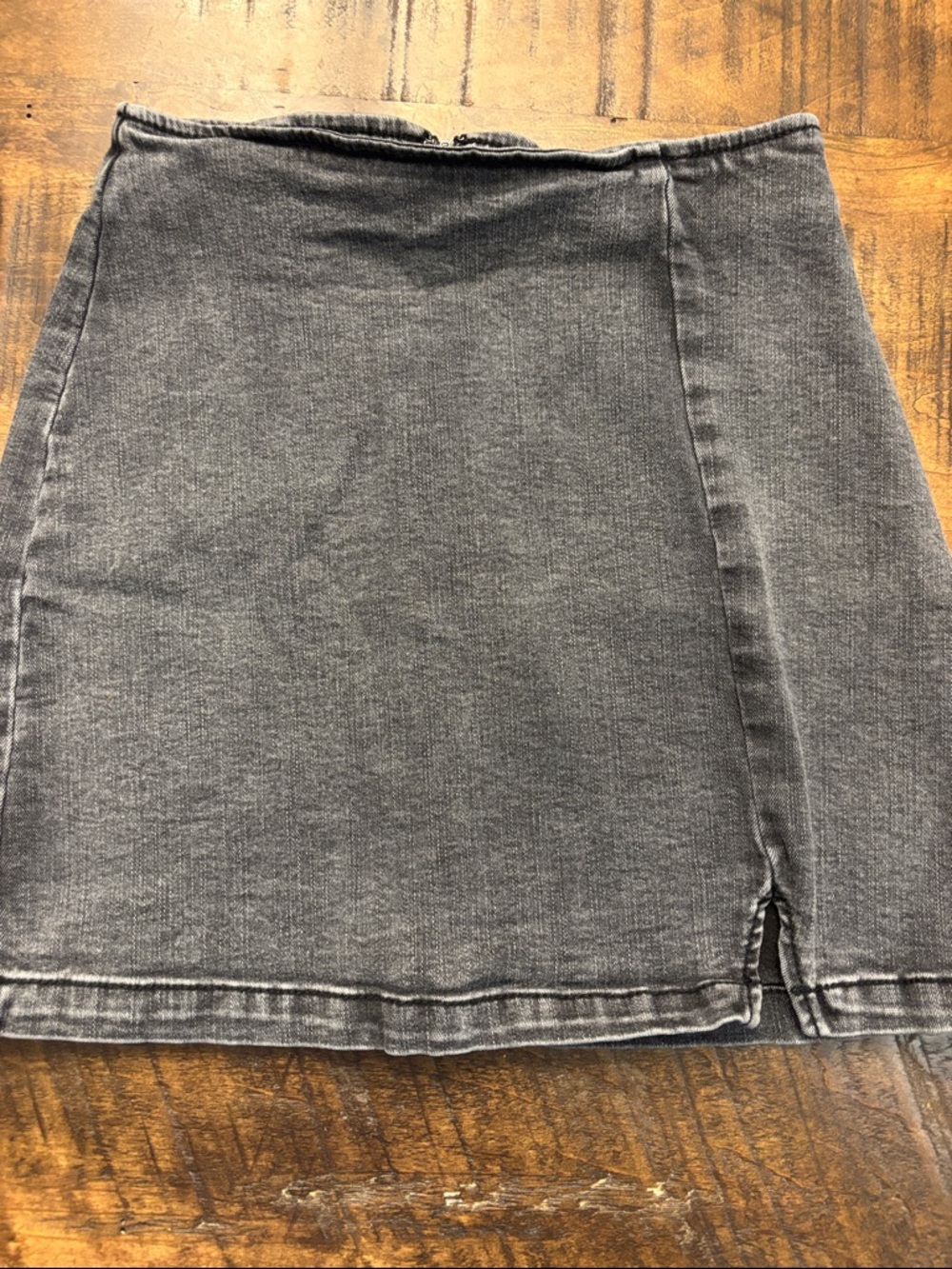 wild fable Washed Gray Denim Mini Skirt